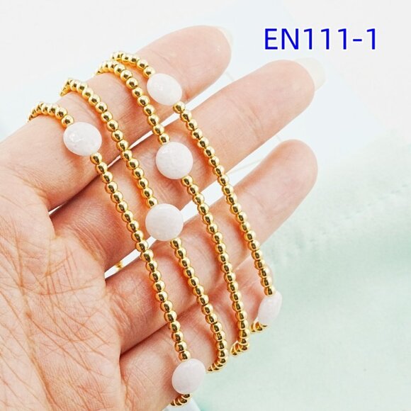 Enewton White Natural Stone Bracelet Set - Picture 3 of 5